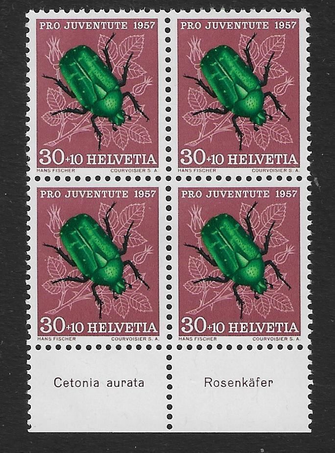 Tutti i francobolli: J171** MNH Viererblock postfrisch 1957 – Antico da Ettingen venduto da Kartenplanet