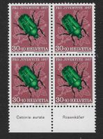 J171** MNH Viererblock postfrisch 1957