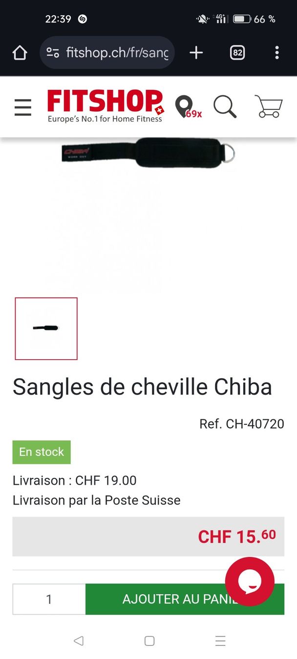 Tutti gli attrezzi: Sangles de chevilles musculation – Nuovo e nell'imballaggio originale da Châtelaine venduto da Dan_pfw5 2