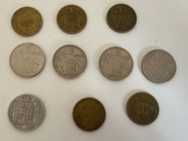 Münze Spanien 10 Stück div. Jahrgänge