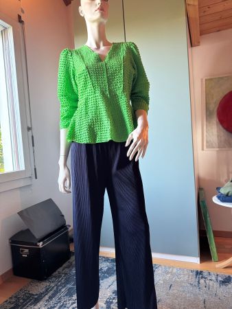 Set: Bluse Kriss Sweden & Plissee Hose, s' Oliver, Gr. 36