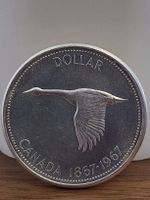 1 Dollar Kanada 1967 Flying Goose Centennial Silbermünze