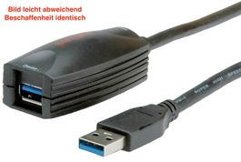 Maxxtro MX-U3E5 aktive USB-3.0 Verlängerung 5m ST/BU schwarz