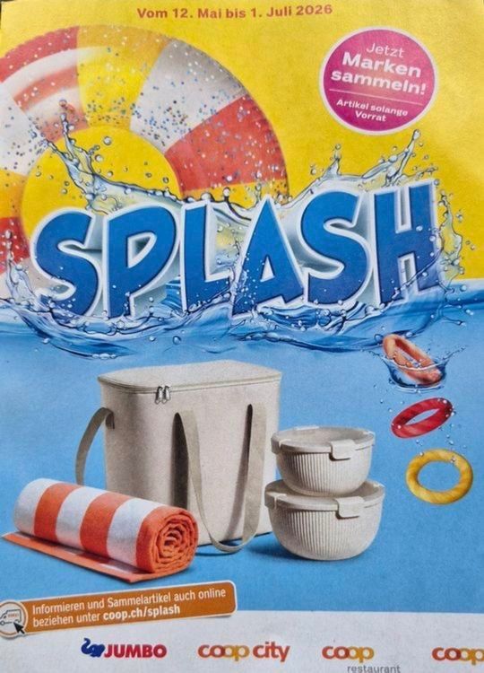 Coop Raccolte di bollini & punti: Coop Trophy Splash 3 volle Karten – Usato da Schönenberg ZH venduto da zeit8geist