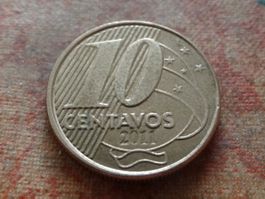 BRESIL 10 Centavos 2011