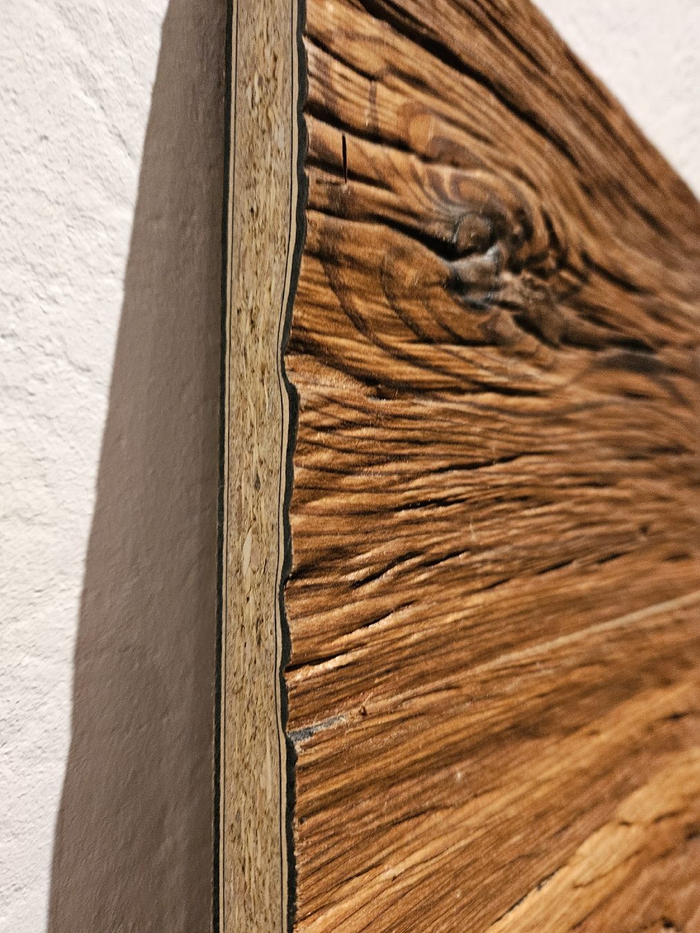 Articoli in legno: 3D Reliefplatte Echtholzfurnier Lärche geräuchert – Nuovo (secondo la descrizione) da Bertschikon Gossau venduto da simla09 3