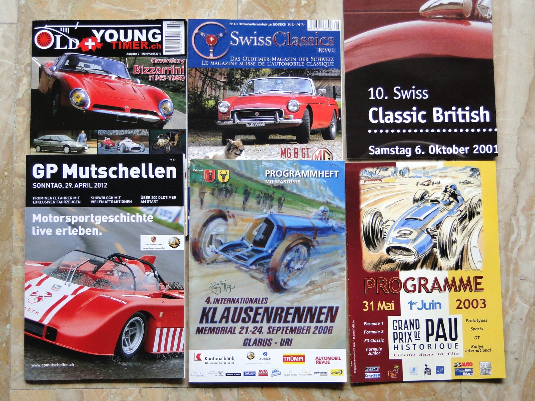 Riviste & Magazine: Magazine Oldtimer CH u. Programmhefte Memorial 2003-2012 – Usato da Killwangen venduto da cyrano56
