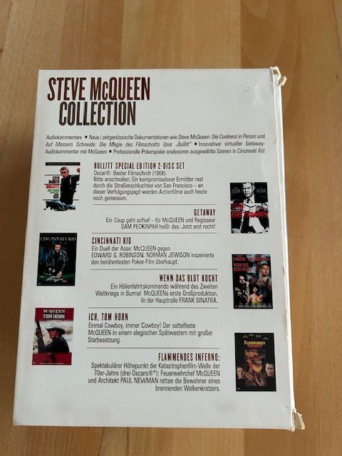 Tutti i DVDs: Steve McQueen Collection / 6 Filme - RAR – Usato da Bubikon venduto da cinerama01 1