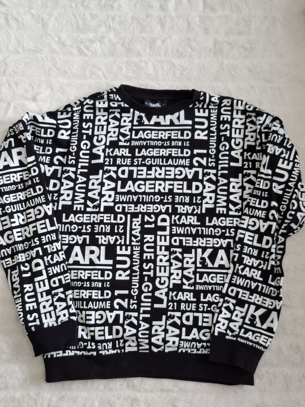 Karl Lagerfeld Maglioni & Felpe: Karl Lagerfeld Pull Noir/Blanc, Taille S, – Usato da Renens VD venduto da ser_j2fn