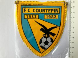 Vintage Fanion/Wimpel    FC COURTEPIN