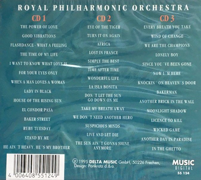 CD: Royal Philharmonic Orchestra - Rock Classics (3 CDs) – Nuovo e nell'imballaggio originale da Grüningen venduto da azulgris 1