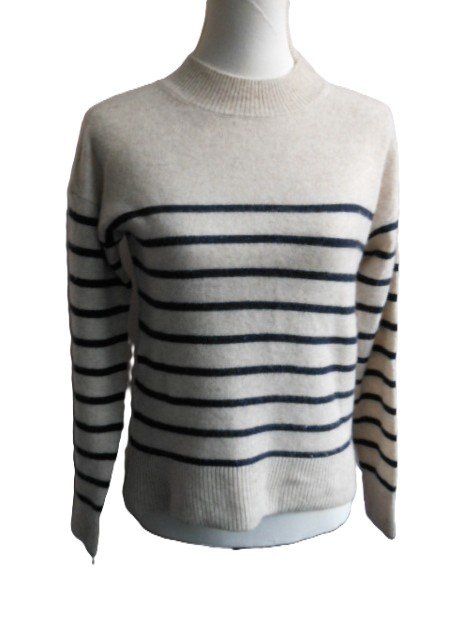 Pullover & Sweatshirts: Gr. 36 38 Kaschmir Pulli beige geringelt s. Masse – Gebraucht aus Basel von FRAU.ZAUBER.MOND
