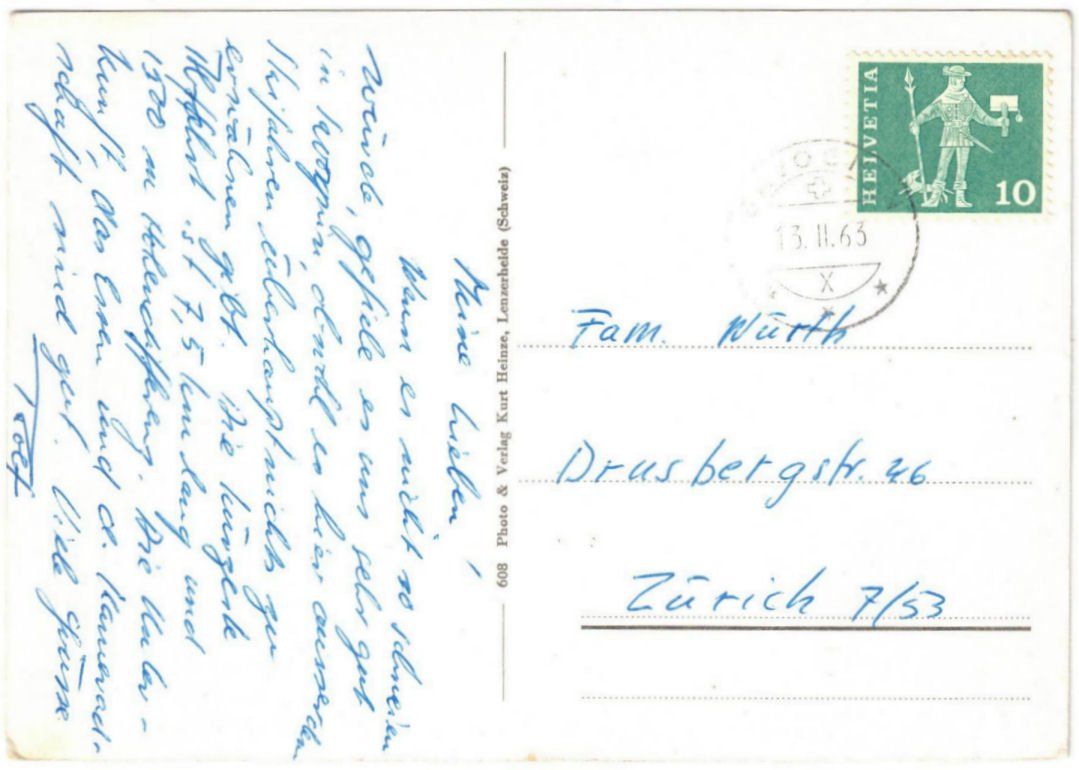 Cartoline postali: Savognin - Skilift Martegnas – Usato da Binningen venduto da Mountainrider 1