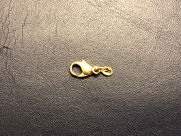 Massiver Karabiner aus 18 Karat Gelbgold Au 750