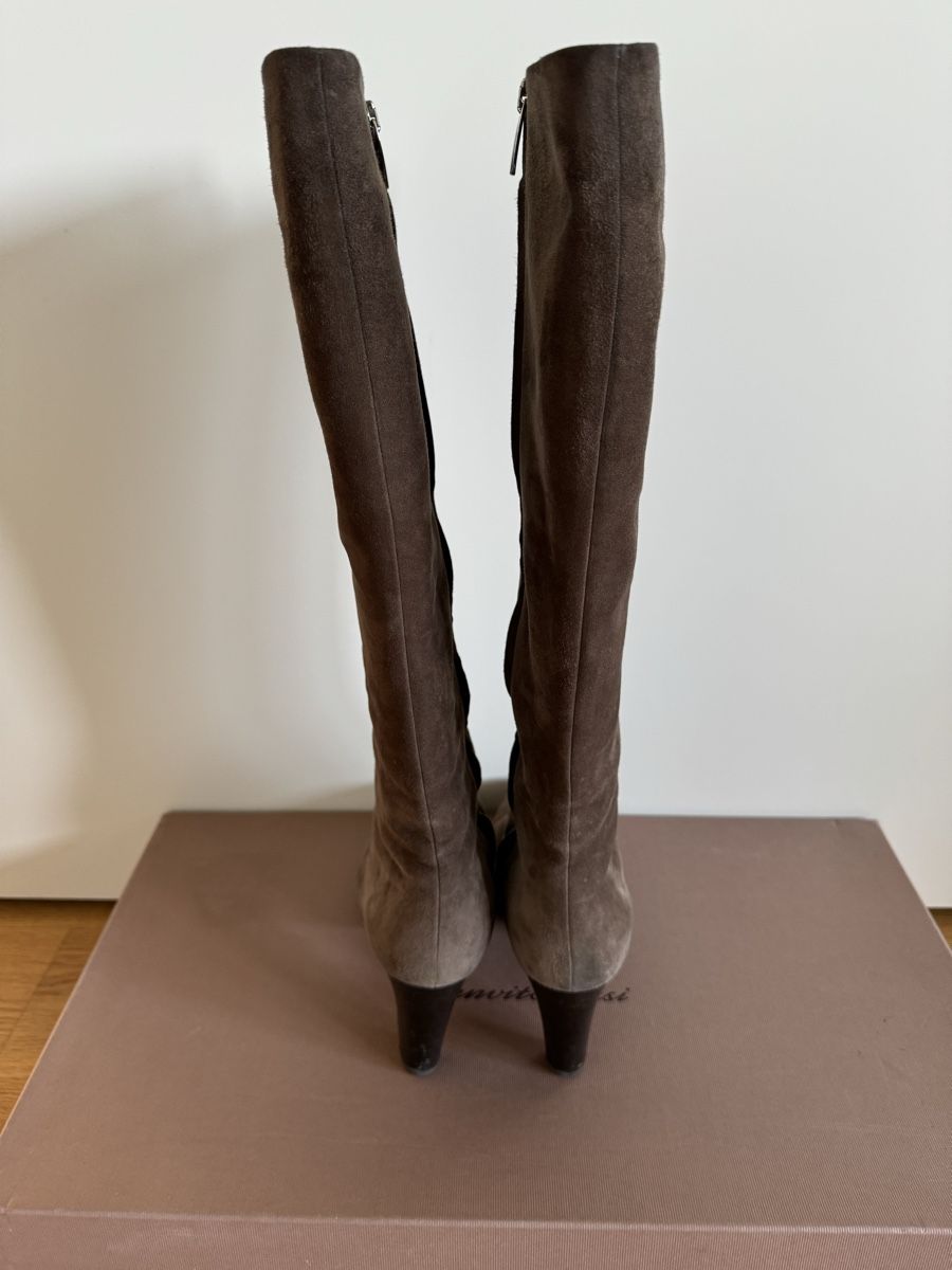 Gianvito Rossi Scarpe da donna: Bottes Gianvito Rossi en daim marron , taille 39.5 – Usato da Morges venduto da sandy069 3