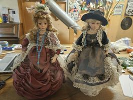 Wunderschöne Porzellanpuppen "Mary & Rebecca" (S)