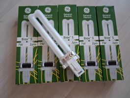 5 X LAMPE 7 WATT 2 PIN STECKSOCKELBIAX S