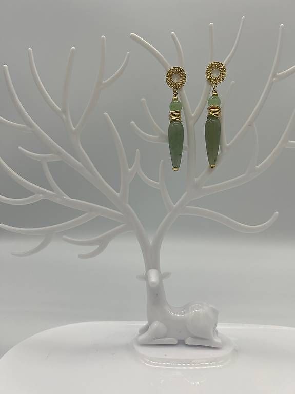 Ohrringe & -stecker: Ohrringe aus Aventurin Perlen  – Gebraucht aus Buchs SG von jco_st8t 4