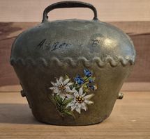 antike handbemalte Schelle, Glocke