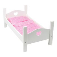 Puppenmöbel - Puppenbett, Bettwäsche
