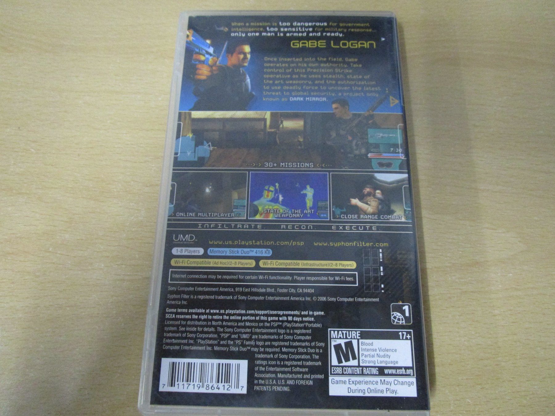 Sony Giochi: Syphon Filter: Dark Mirror Sony PSP – Usato da Goldau venduto da agestuffer 1