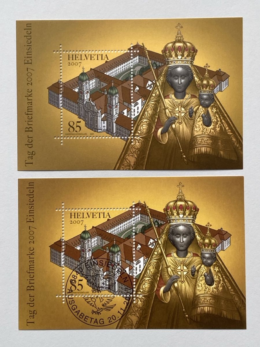 Tutti i francobolli: Tag der Briefmarke 2007 Einsiedeln, Postfrisch & Ausga.Stem. – Usato da Emmenbrücke venduto da Raro-Valioso 1