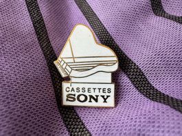 Vintage Sony Cassettes pin pins