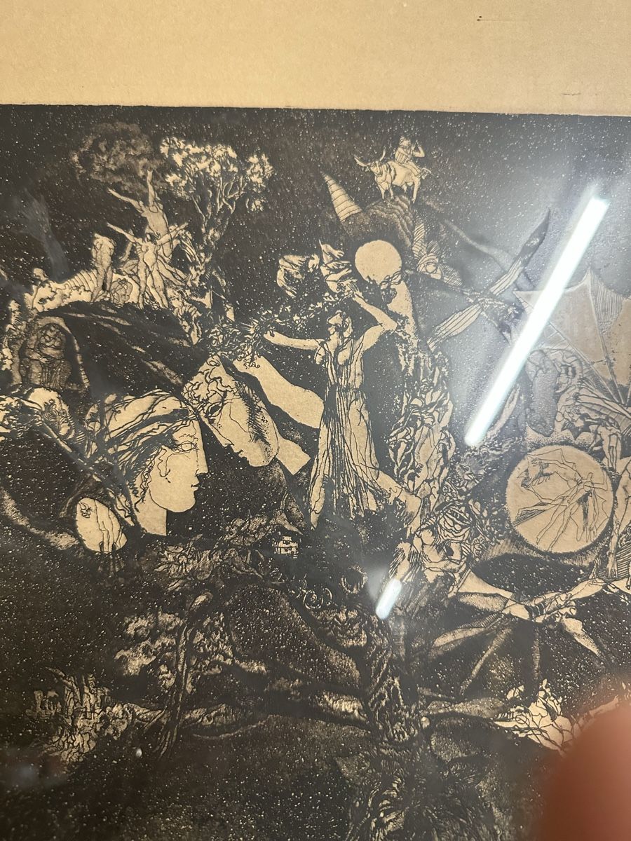 Arts picturaux & lithographies: Lithographie Rennes intitulé solitude EA 1976 – D'occasion à Bellevue par bordeaux075cl 5