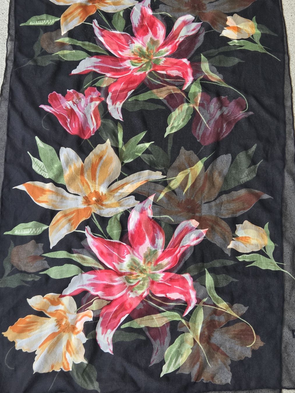 Foulard & Sciarpe: Seidenschal 46 x 170 cm – Nuovo e nell'imballaggio originale da Frauenfeld venduto da Schenken-mit-Herz