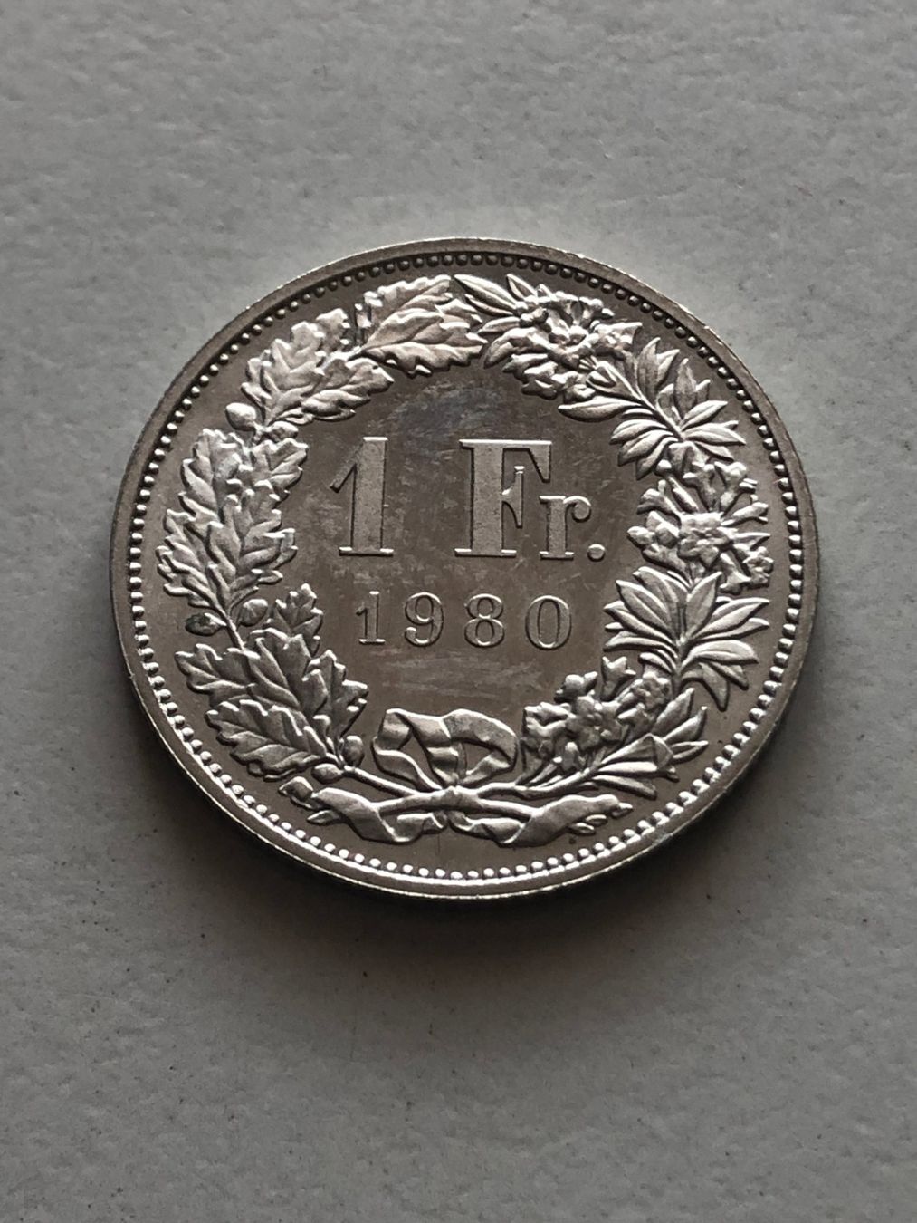 Tutti le monete: 1 Fr. 1980 unz. – Usato da Schötz venduto da Odpa