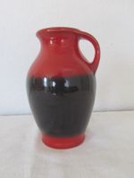 Vintage Keramik Krug/Vase, rot/braun, Made in Germany
