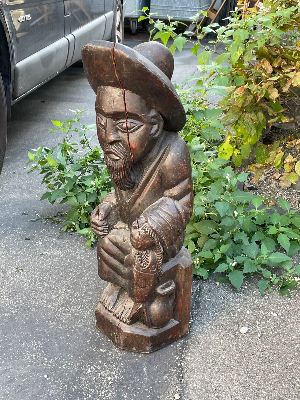 Skulpturen & Statuen: Vintage Holz Skulptur Asien – Gebraucht aus Zürich von Vintage-1993 5