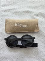 Sonnenbrille Kleinkind rund schwarz mit Band, neuwertig