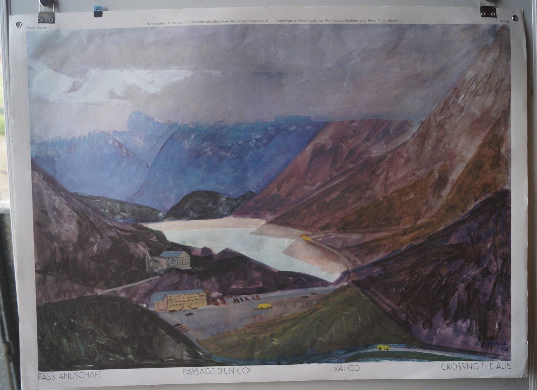 Foto & Immagini: Schulwandbild 156 Passlandschaft Albert Chavaz SONDERPREIS – Usato da Härkingen venduto da sammelbecken 1