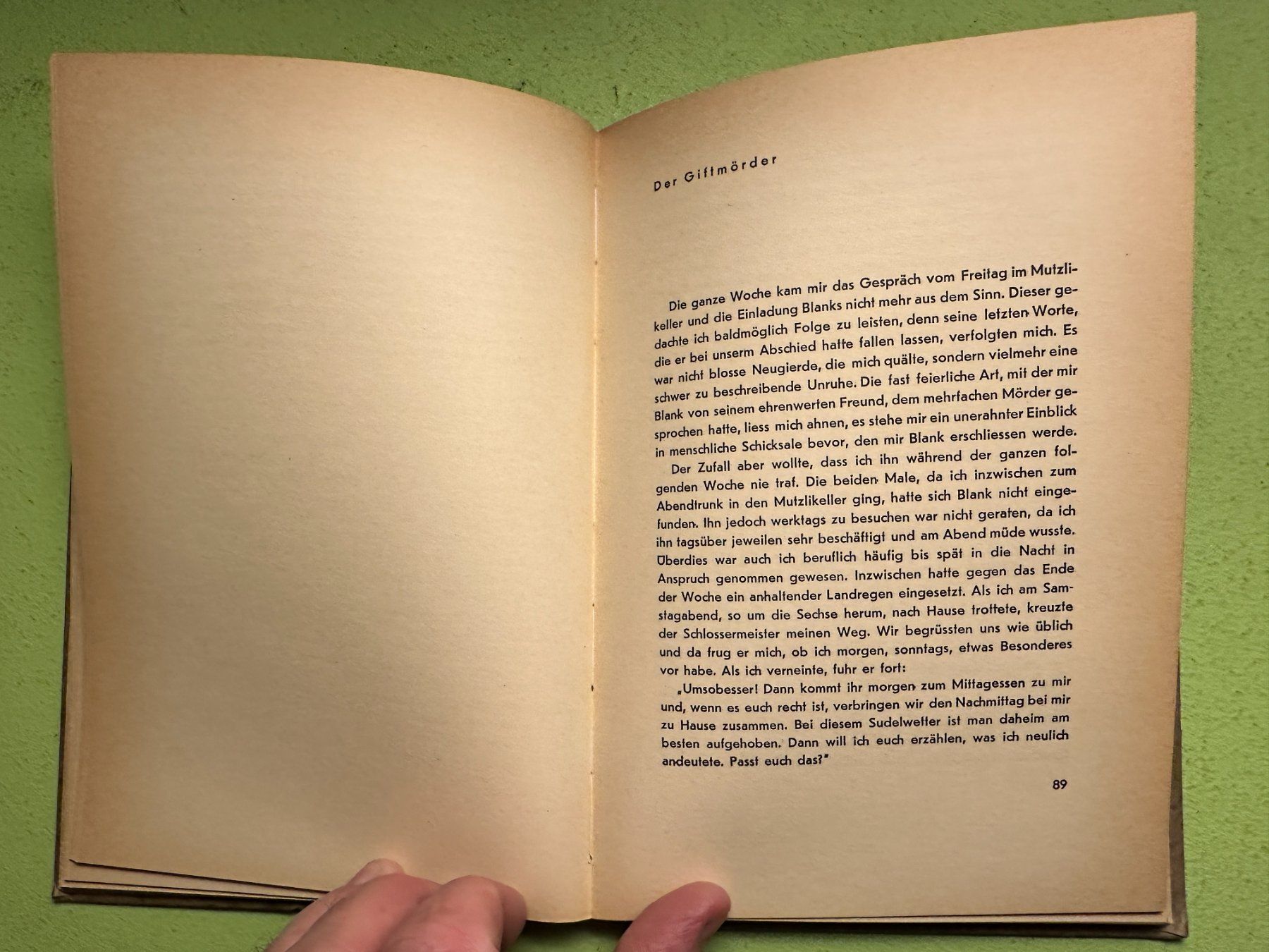 Libri: C. A. Loosli: Der Mutzlikeller. 1947 – Usato da Zürich venduto da allp 6
