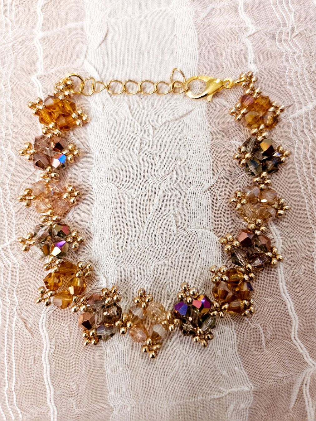 Bracciali & Braccialetti: Hangemachte armkette aus glasperlen – Nuovo (secondo la descrizione) da Dietikon venduto da Eleda
