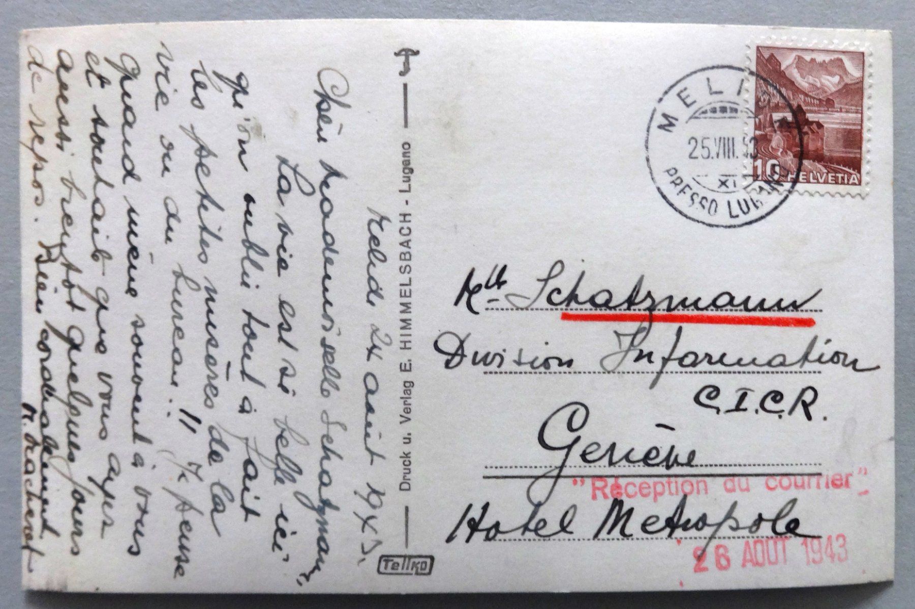 Cartes postales: Morcote – D'occasion à Fétigny par Billy2miny 1