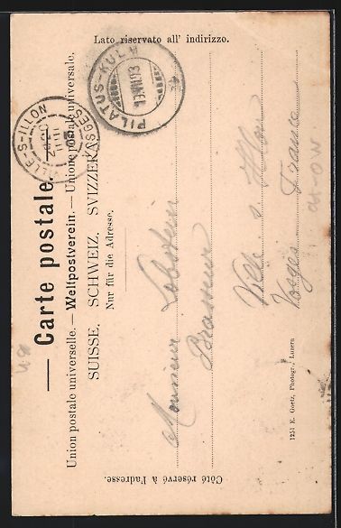 Cartoline postali: AK Pilatus, Eselspitze im Frühsommer – Usato da Berlin venduto da bartko-reher 1