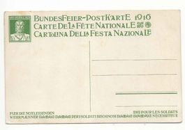 BundesFeier-Postkarte 1916 ohne Frankatur hp