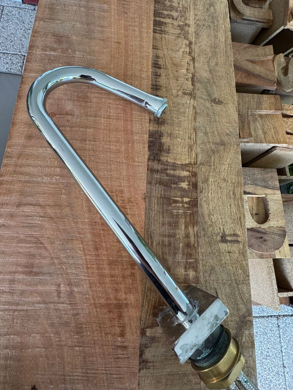 Armaturen: Design Armatur, Küche oder Bad, verchromt, gebraucht – Gebraucht aus Uhwiesen von mic_kd6g