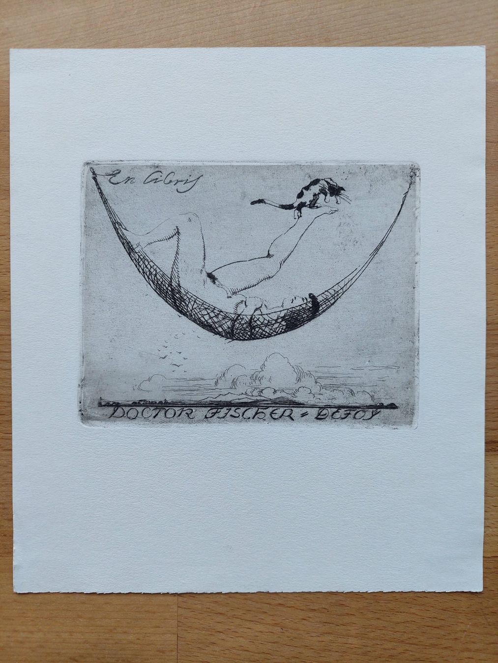 Dipinti: Exlibris Georg Erler - Original Radierung Erotik – Usato da Obfelden venduto da Exlibris-Art