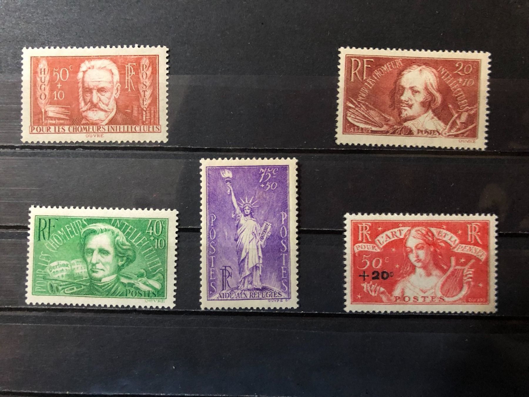 Tutti i francobolli: 5 timbres neufs** 1936 – Nuovo e nell'imballaggio originale da Lausanne venduto da ffhoud