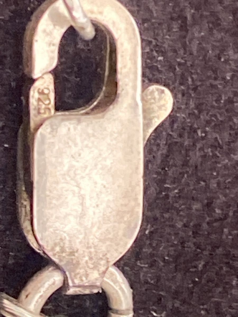 Catenine: Silberhalskette 925 mit grünen Jade – Usato da Läufelfingen venduto da Alles_Garantie 3