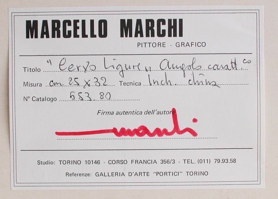 Dipinti: Marcello Marchi original Bild 1978 – Usato da Oberwil BL venduto da Klang 3