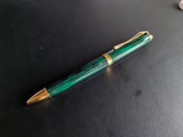 Caran d’Ache Marble Green Lacquer Stylo Bille Vintage