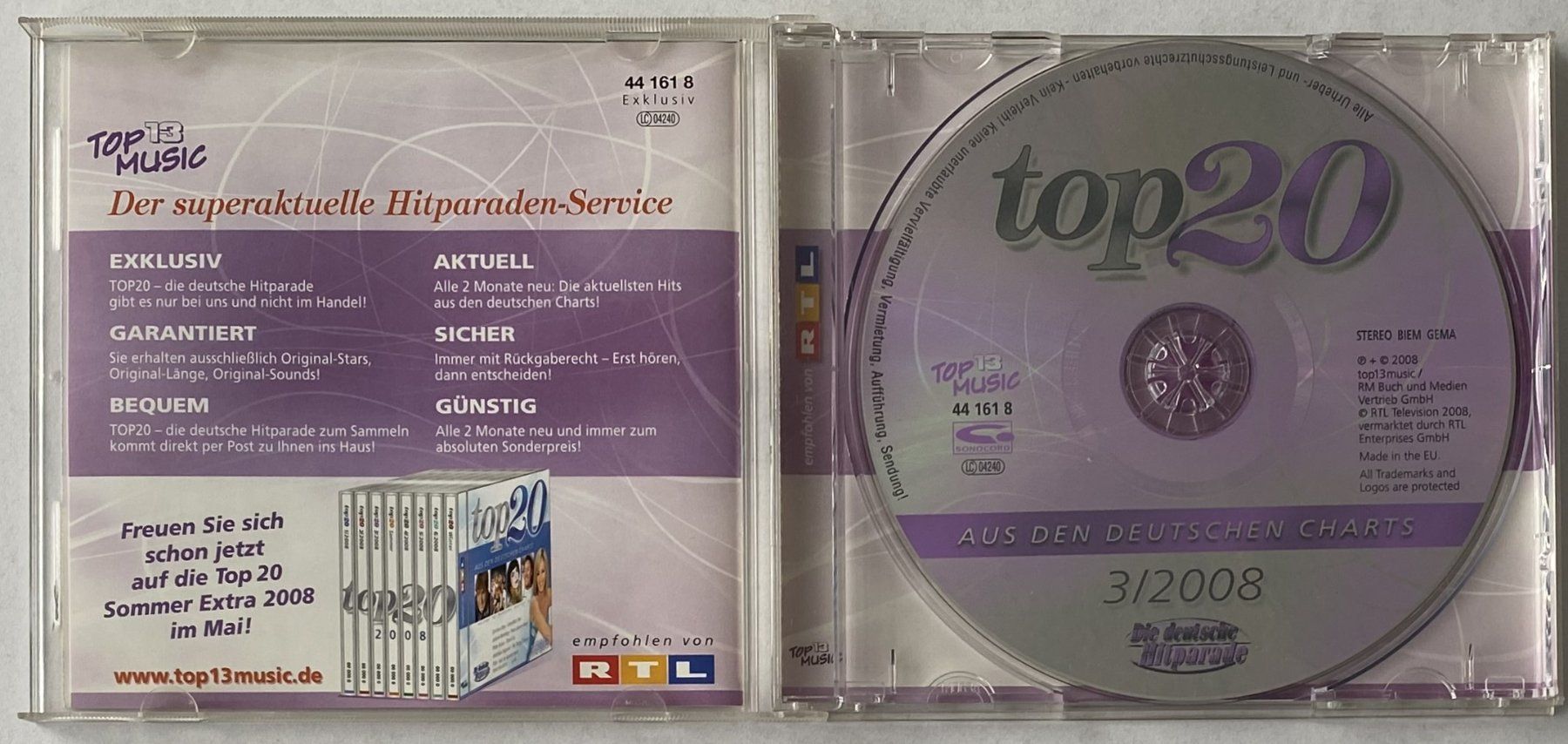 CDs: Top 20 Aus Den Deutschen Charts 3/2008 – Gebraucht aus Flums von Asquillo 2