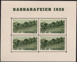 Artillerie - Soldatenmarken Block der F. ART. ABT. 19