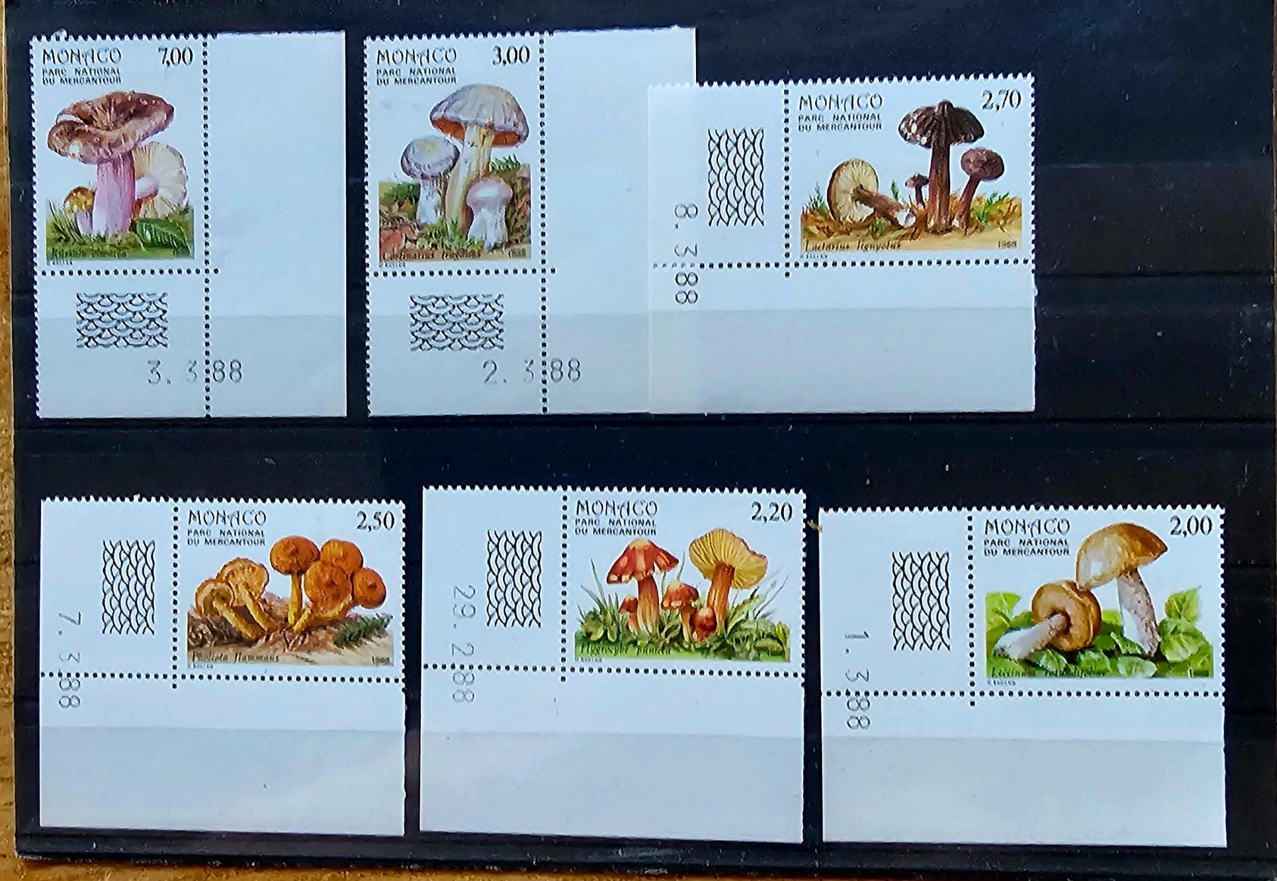 Tous les timbres: MONACO  coins datés neufs **, 1988 Champignons – Neuf (Voir description) à Les Valettes par Nuba1