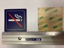 Rauchen verboten (Aufkleber) 10 Stück für 10 Franken
