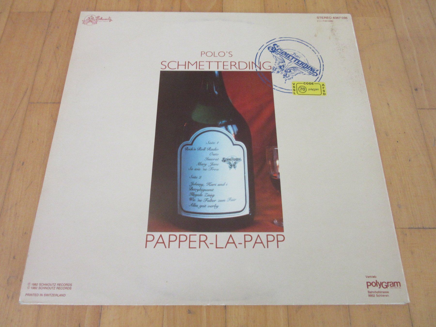 Dischi in vinile: Langspielplatte "POLO'S SCHMETTENDING" - PAPPER LA PAPP – Usato da Degersheim venduto da Tforelle 1